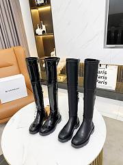 Givenchy Squared Thigh Boots Black - 3