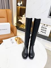 Givenchy Squared Thigh Boots Black - 1