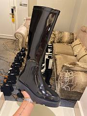 Givenchy Squared Boots In Patent Leather Black - 1