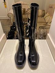 Givenchy Squared Boots In Patent Leather Black - 5