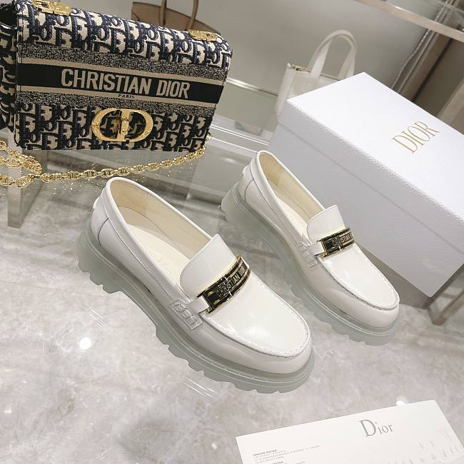 Dior Code loafer White Brushed Calfskin - 1