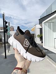 Prada Rush Gabardine Re-Nylon sneakers Brown - 3