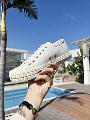 Prada Double Wheel nylon gabardine sneakers White - 4