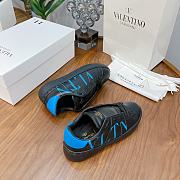 Valentino Garavani Open Sneaker with VLTN logo print black blue - 4