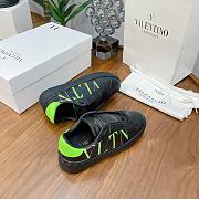 Valentino Garavani Open Sneaker with VLTN logo print black green - 2