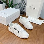 Valentino Garavani Open Sneaker with VLTN logo print silver - 5