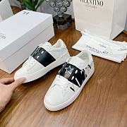 Valentino Garavani Open Sneaker with VLTN logo print White Black - 4