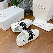 Valentino Garavani Open Sneaker with VLTN logo print White Black - 5