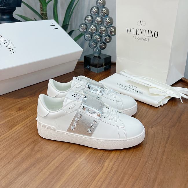 Valentino Garavani Open Sneaker white silver - 1