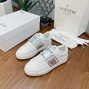 Valentino Garavani Open Sneaker white silver - 3