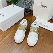 Valentino Garavani Open Sneaker white gold bullion - 2