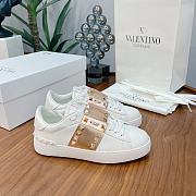 Valentino Garavani Open Sneaker white copper  - 1