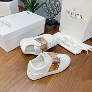 Valentino Garavani Open Sneaker white copper  - 4