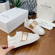 Valentino Garavani Open Sneaker white copper  - 3