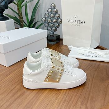 Valentino Garavani Open Sneaker white gold