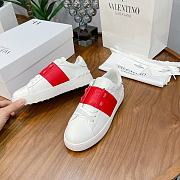 Valentino Garavani Open sneaker with contrast calfskin band red - 3