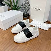 Valentino Garavani Open sneaker with contrast calfskin band black - 3