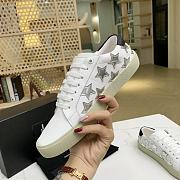 YSL COURT CLASSIC SL/06 METALLIC CALIFORNIA SNEAKERS IN SMOOTH LEATHER BRIGHT WHITE - 3