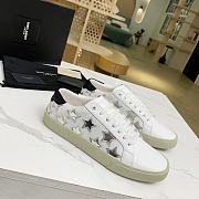 YSL COURT CLASSIC SL/06 METALLIC CALIFORNIA SNEAKERS IN SMOOTH LEATHER BRIGHT WHITE - 1