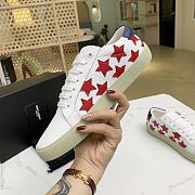 YSL COURT CLASSIC SL/06 METALLIC CALIFORNIA SNEAKERS IN SMOOTH LEATHER RED WHITE - 2