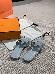 Hermes Oran sandal Grey - 5