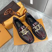 TOD'S LOAFERS IN LEATHER - BURGUNDY - 5