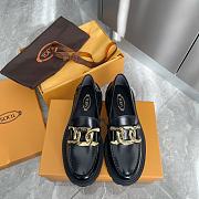 TOD'S LOAFERS IN LEATHER - BLACK - 2