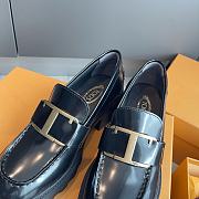 TOD'S LOAFERS IN LEATHER BLACK 6CM - 4