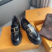 TOD'S LOAFERS IN LEATHER BLACK 6CM - 1