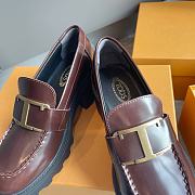 TOD'S LOAFERS LEATHER BURGUNDY  - 2