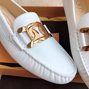 TOD'S KATE LOAFERS IN LEATHER - WHITE - 3