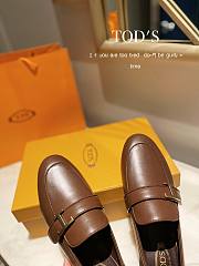 TOD'S LOAFERS LEATHER IN BROWN - 3