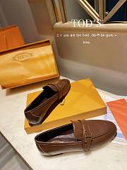 TOD'S LOAFERS LEATHER IN BROWN - 5