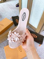 Tod's Flowers Flat Sandals Pink - 2