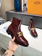 TOD'S BOOTS LEATHER IN RED TD416411290 - 5