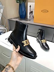 TOD'S BOOTS LEATHER IN BLACK TD416410290 - 4