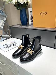 TOD'S BOOTS LEATHER IN BLACK TD416410290 - 3