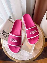 Alexander McQueen Pool Slide Dark Pink - 4