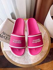 Alexander McQueen Pool Slide Dark Pink - 3