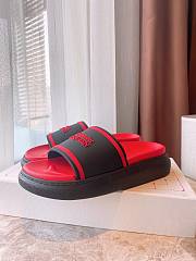 Alexander McQueen Pool Slide Red Black - 1