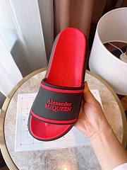 Alexander McQueen Pool Slide Red Black - 4