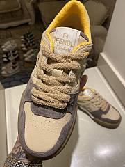 Fendi Match Low top in grey suede - 5