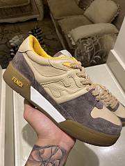 Fendi Match Low top in grey suede - 3