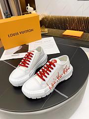 LV SQUAD SNEAKER  WHITE RED - 6