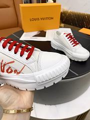 LV SQUAD SNEAKER  WHITE RED - 5