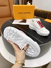 LV SQUAD SNEAKER  WHITE RED - 4