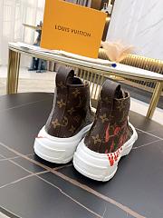 LV SQUAD SNEAKER BOOT BROWN - 3