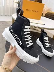 LV SQUAD SNEAKER BOOT HIGH BLACK - 1