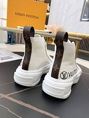 LV SQUAD SNEAKER BOOT HIGH WHITE - 6