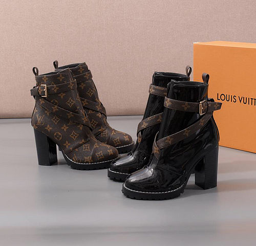 LOUIS VUITTION ANKLE BOOT_Cross Patterns - 1